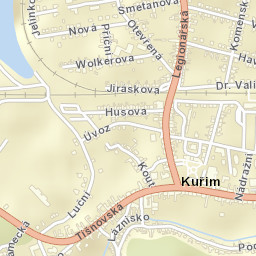 Kuřim Street Map