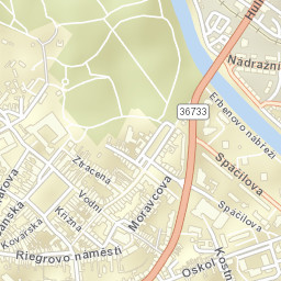Kroměříž Street Map