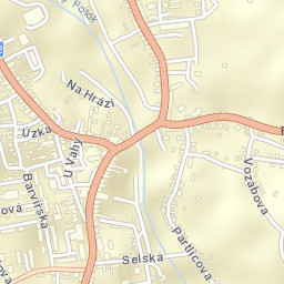 Třešť Street Map