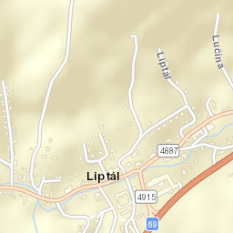 Liptál Street Map