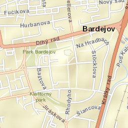 Bardejov Street Map