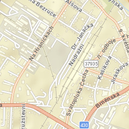 Okres Vyškov Street Map