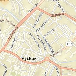 Vyškov Street Map