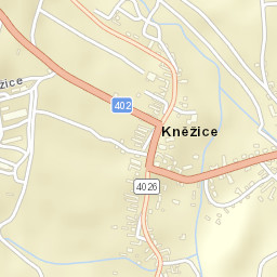 Kněžice Street Map