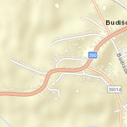 Budišov Street Map