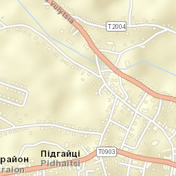 Pidhaytsi Street Map