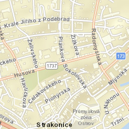 Strakonice Street Map