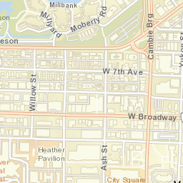 City of Vancouver Street Map