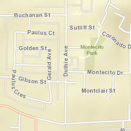 Burnaby Street Map