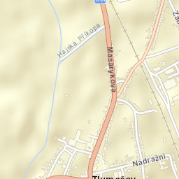 Tlumačov Street Map