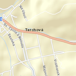 Terchová Street Map