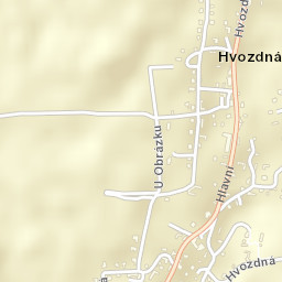 Hvozdná Street Map