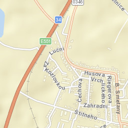 Nová Včelnice Street Map