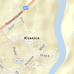 Kvasice Street Map