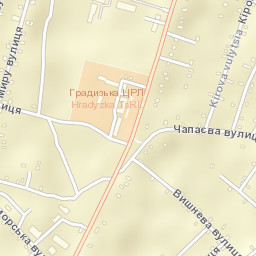 Hradyzk Street Map