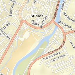 Sušice Street Map