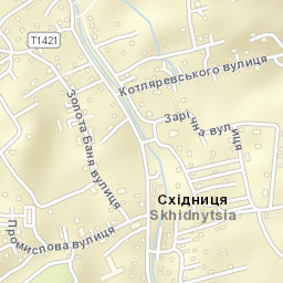 Skhidnytsya Street Map