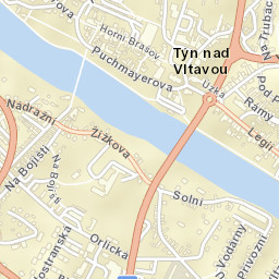Týn nad Vltavou Street Map