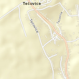 Tečovice Street Map
