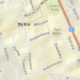 Okres Bytča Street Map