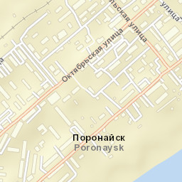 Poronaysk Street Map