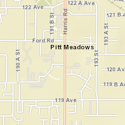 Pitt Meadows Street Map