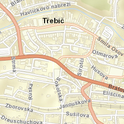 Třebíč Street Map