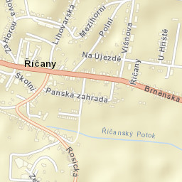 Říčany Street Map