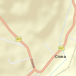 Cisna Street Map