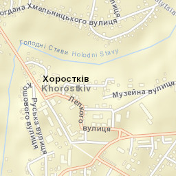 Khorostkiv Street Map