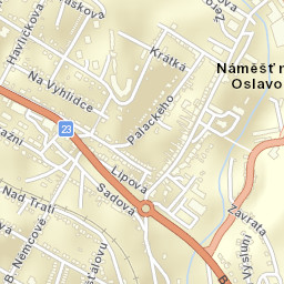 Náměšť nad Oslavou Street Map