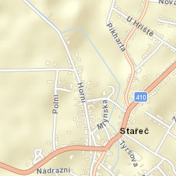 Stařeč Street Map