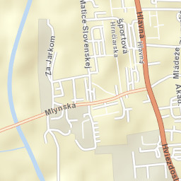 Stropkov Street Map
