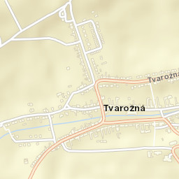 Tvarožná Street Map