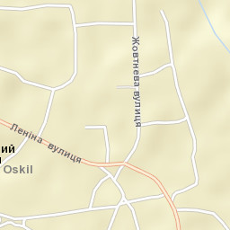 Chervonyy Oskil Street Map