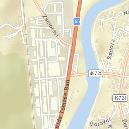 Napajedla Street Map