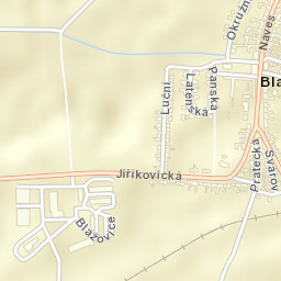 Blažovice Street Map