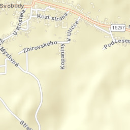 Střelice Street Map