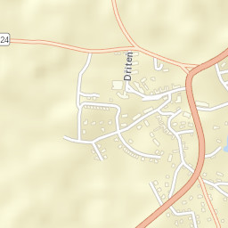 Dřiteň Street Map
