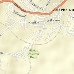 Železná Ruda Street Map