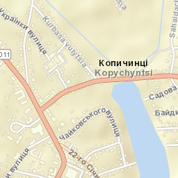 Kopychyntsi Street Map