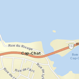 Cap-Chat Street Map