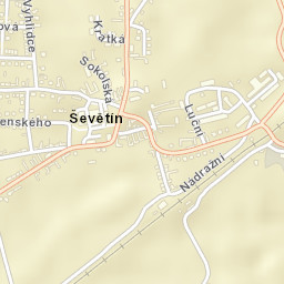 Ševětín Street Map