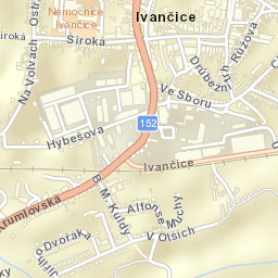Ivančice Street Map