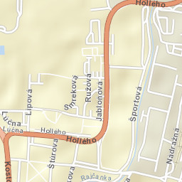 Rajec Street Map
