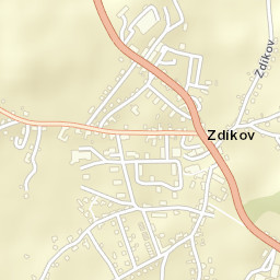 Zdíkov Street Map
