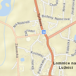 Lomnice nad Lužnicí Street Map
