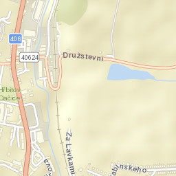 Dačice Street Map