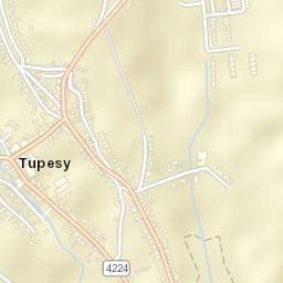 Tupesy Street Map