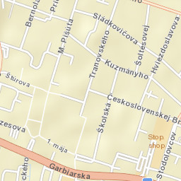 Okres Liptovský Mikuláš Street Map